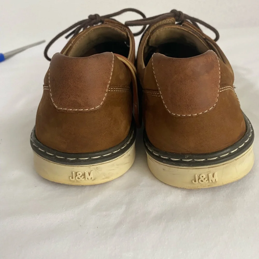 JOHNSTON & MURPHY Boys Shoes 7M Big Boy’s McGuffey Brown Plain Toe Shoes